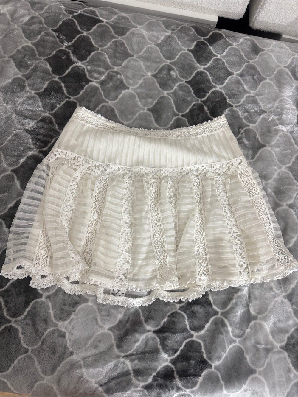 Loveshackfancy white skirt